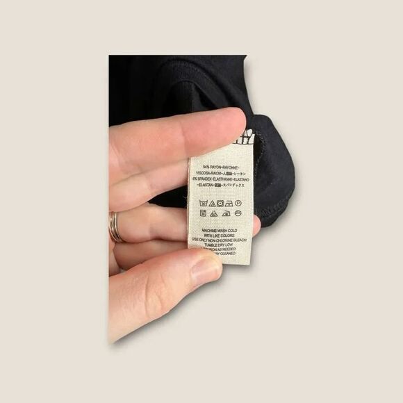 Free People Keeping On Cutout Blouse Black Size Medium - Picture 7 of 7